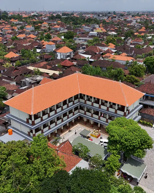 Foto udara gedung SDN 6 Kesiman